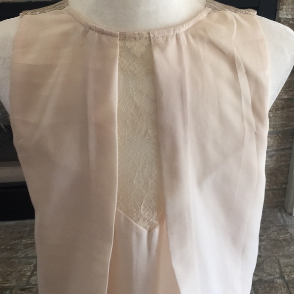 Skies Are Blue Stitch Fix Sequins & Lace Top - Picture 3 of 8